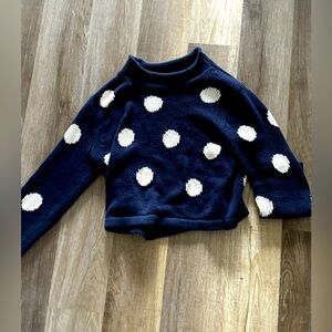 Exquisite J.Crew Navy Polka dot Sweater! S ⚓️